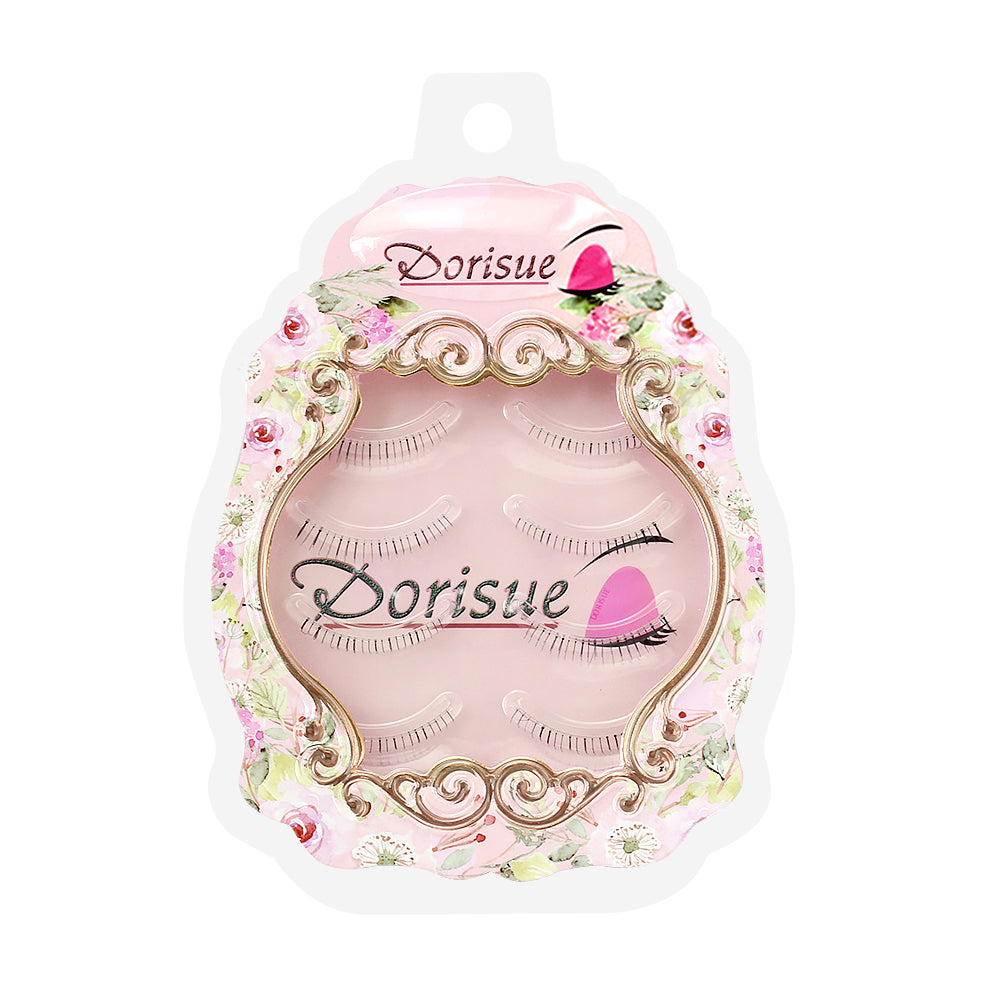 Dorisue Bottom Lashes Eyelashes Natural look Black Bottom eyelashes 4 Pairs Look Real Thin and Lightweight Lower eyelashes
