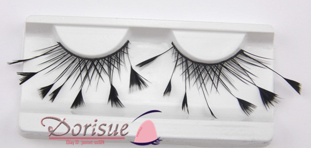 Dorisue Halloween eyelashes Spider eyelashes Firework Feather eyelashes Custom Cosplay Dramatic Extra Long lashes for Party
