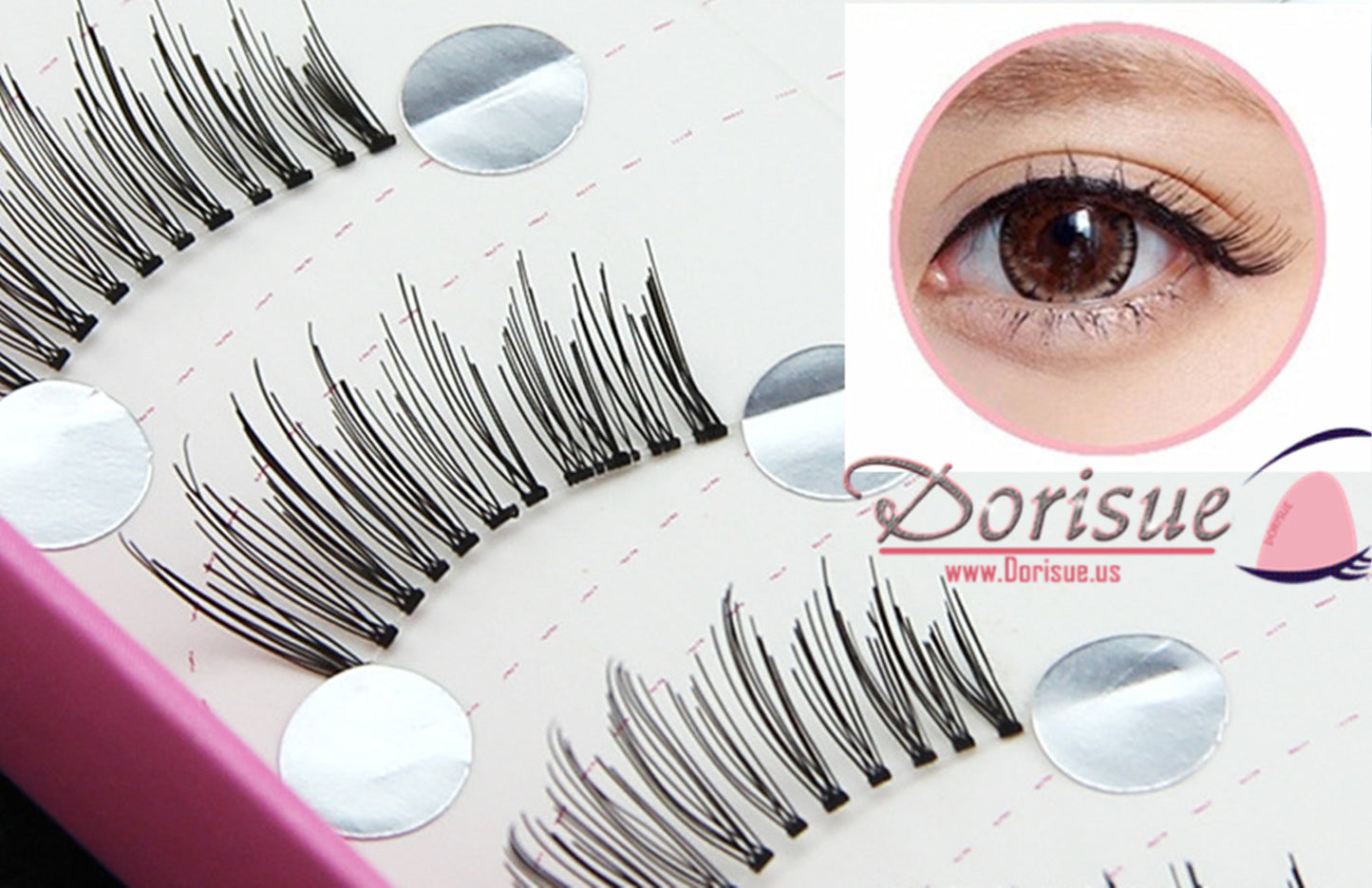 Dorisue H2 Dramatic Lashes10 Pairs Dark Emphasis Great Quality Kawaii