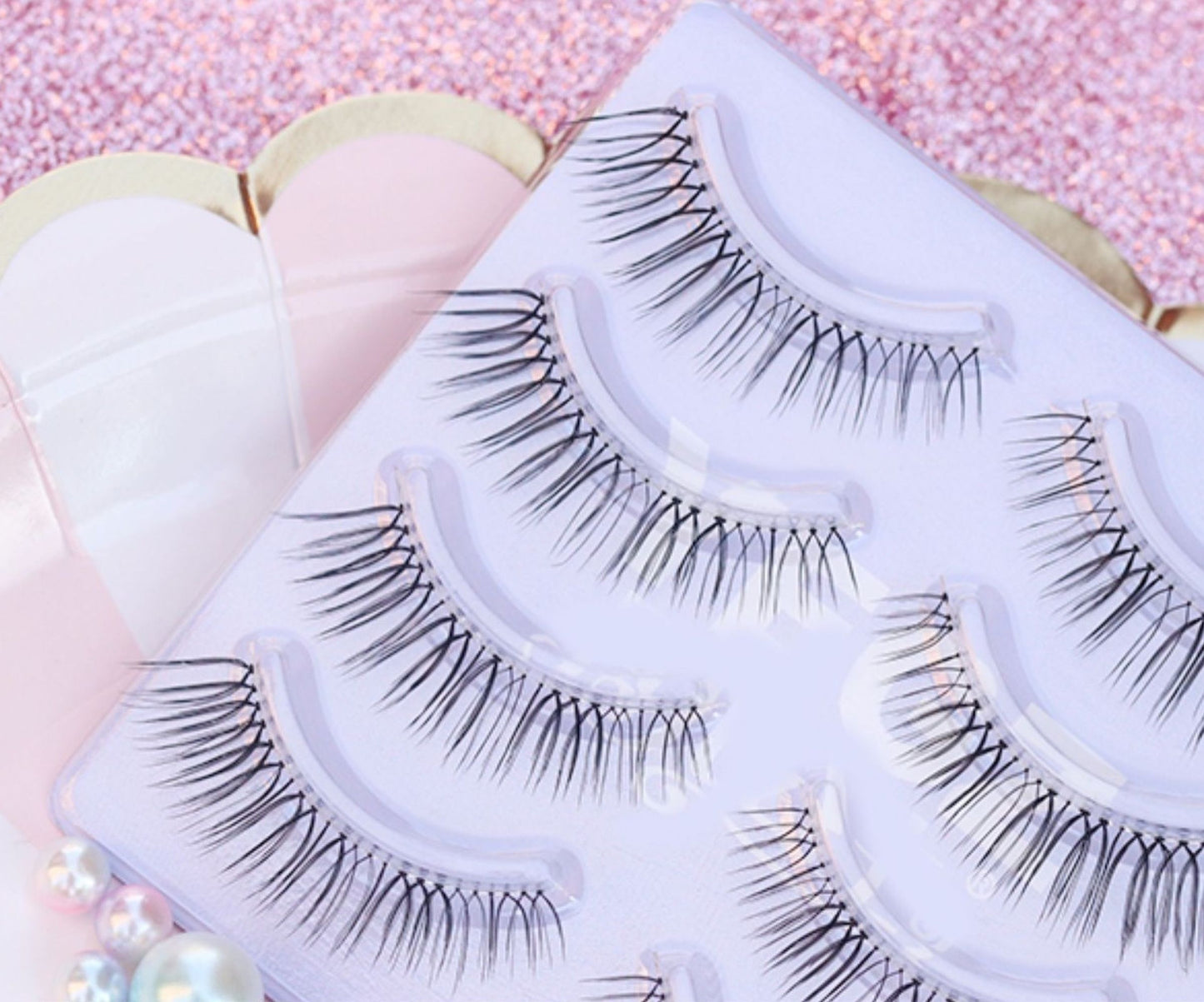 Dorisue E2 Short natural eyelashes false eyelashes natural wispy lashes 4 eyelashes pack lashes pack