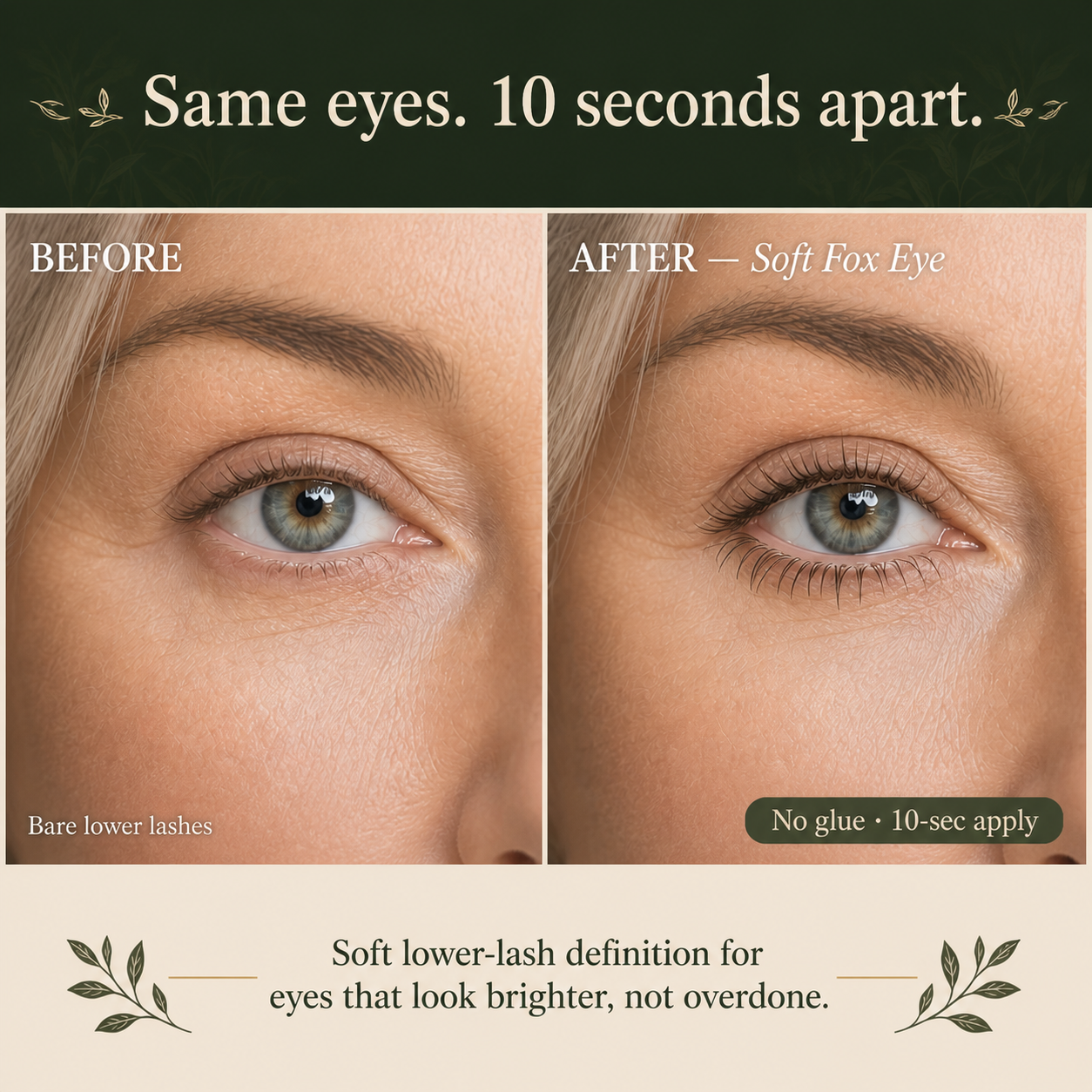 DORISUE Pre-Glued Fox Eye Lash Clusters & Bottom Lashes – –3 Style Natural Wispy No Glue Needed, 120 Pcs Wispy Lower Lash Kit for Almond Eyes, with Tweezers & Backup Glue, Reusable
