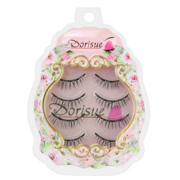 Dorisue Magnetic eyelashes natural look Short lashes Hight Quality face eyelashes Pack of 4 eyelashes pack E3 Magnetic lashes