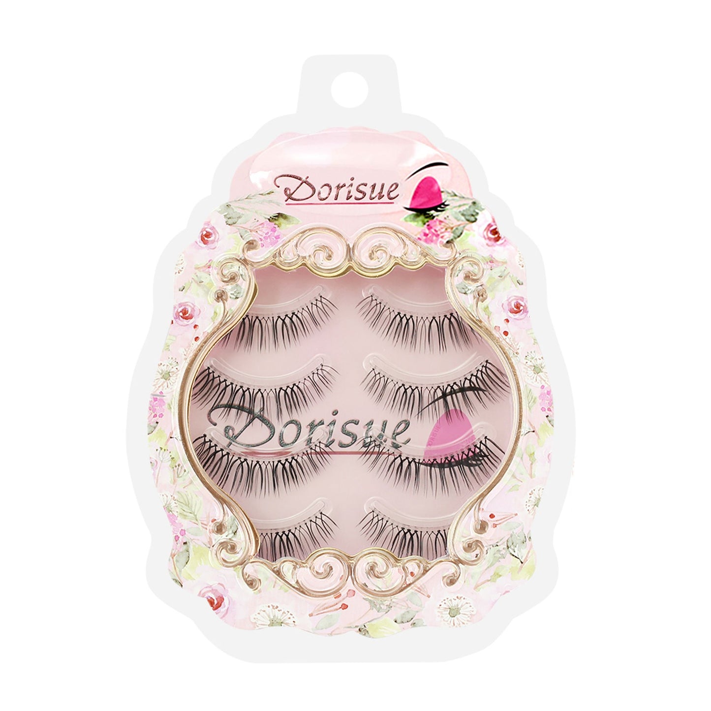 Dorisue E2 Short natural eyelashes false eyelashes natural wispy lashes 4 eyelashes pack lashes pack