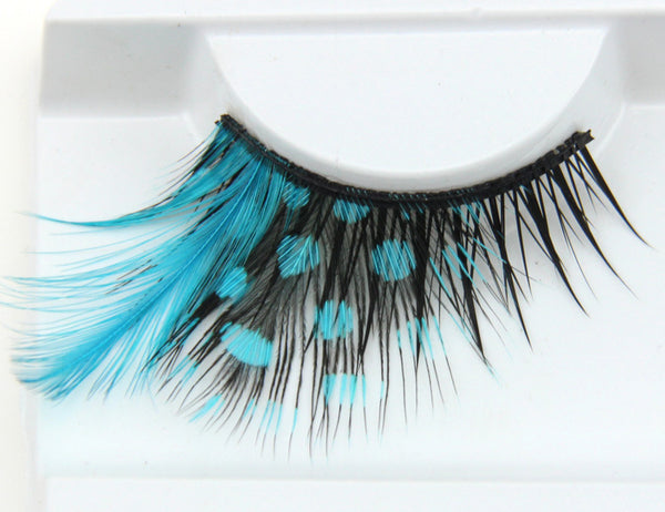P12 Sexy Blue Point Peacock Prints Volume Feather eyelashes Extra extension false eye Makeup