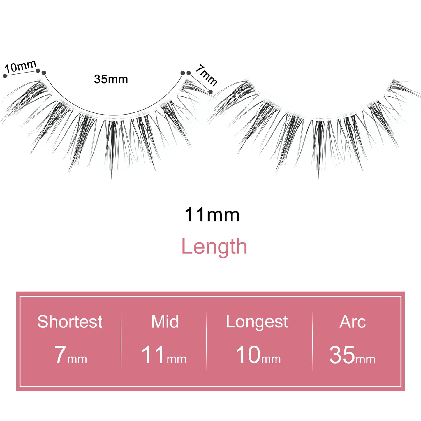 Wide eyed finish false eyelashes flexible soft band lightweight eyelashes 3 pairs short eyelashes Q2