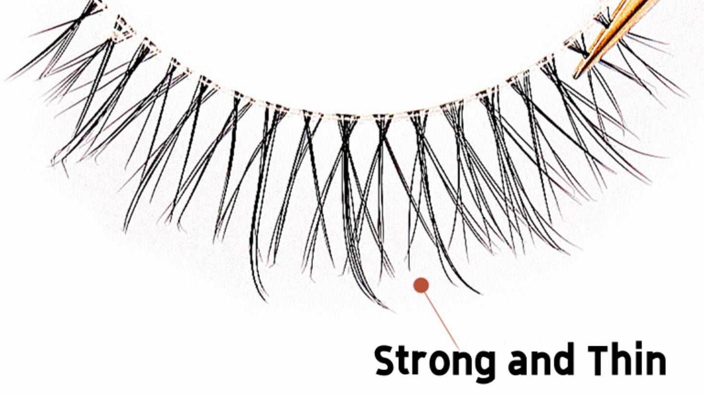 Dorisue Natural eyelash hooded eyes natual look thin and short 3 pairs lashes Q7