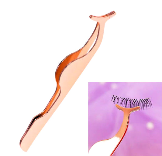 Dorisue False Eyelashes Applicator Tool Gold Eyelash Clip Tweezers Nipper Extension Tweezers Remover …