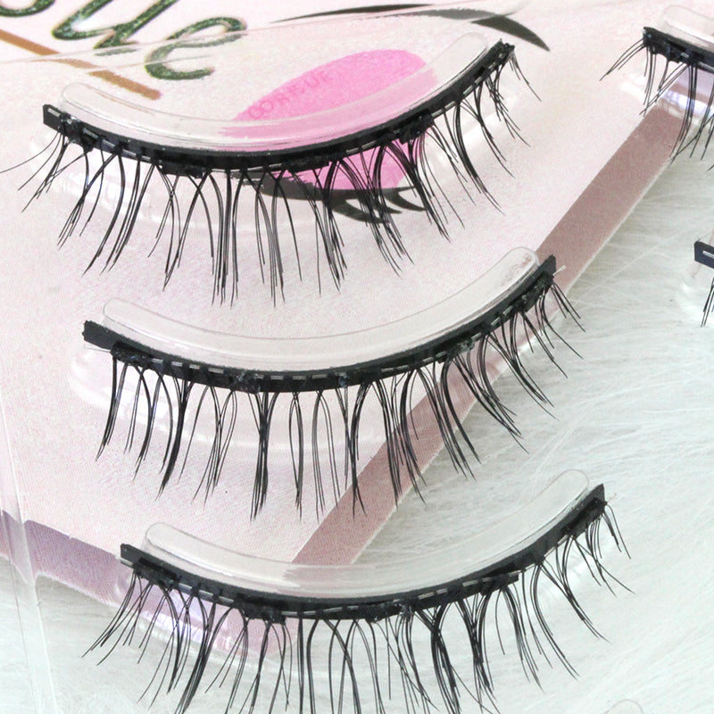 Dorisue Magnetic eyelashes natural look Short lashes Hight Quality face eyelashes Pack of 4 eyelashes pack E3 Magnetic lashes
