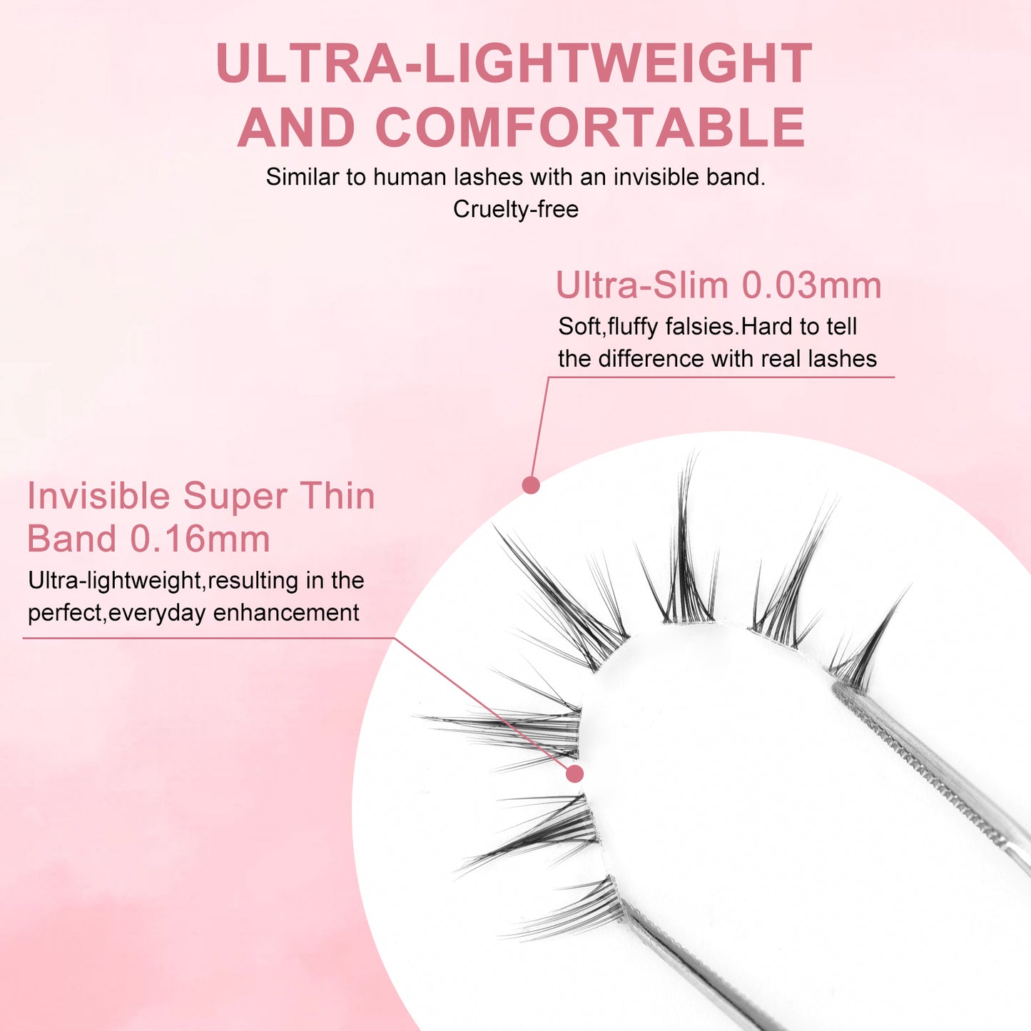 Dorisue Natural looking false eyelashes korean eyelashes 3 pairs short eyelashes Q6