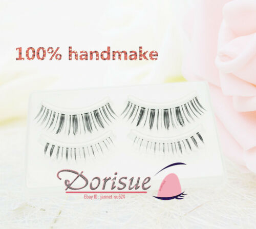 Dorisue False Eyelashes Combo Lash Beginner Eyelash Set with Top upper Lashes and bottom lower lashes (4 Pairs Set )
