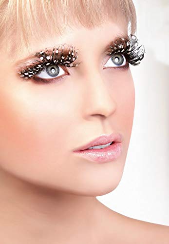Dorisue Party Feather Eyelashes Fright Night Sexy leopard print Tiger Fake Eyelashes Party Cosplay Costume Feather False Eye Lashes dramatic design P5