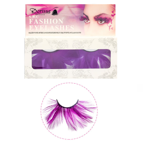 Dorisue Purple lashes Huge lashes Dramatic Halloween lashes Costume eyelashes p25