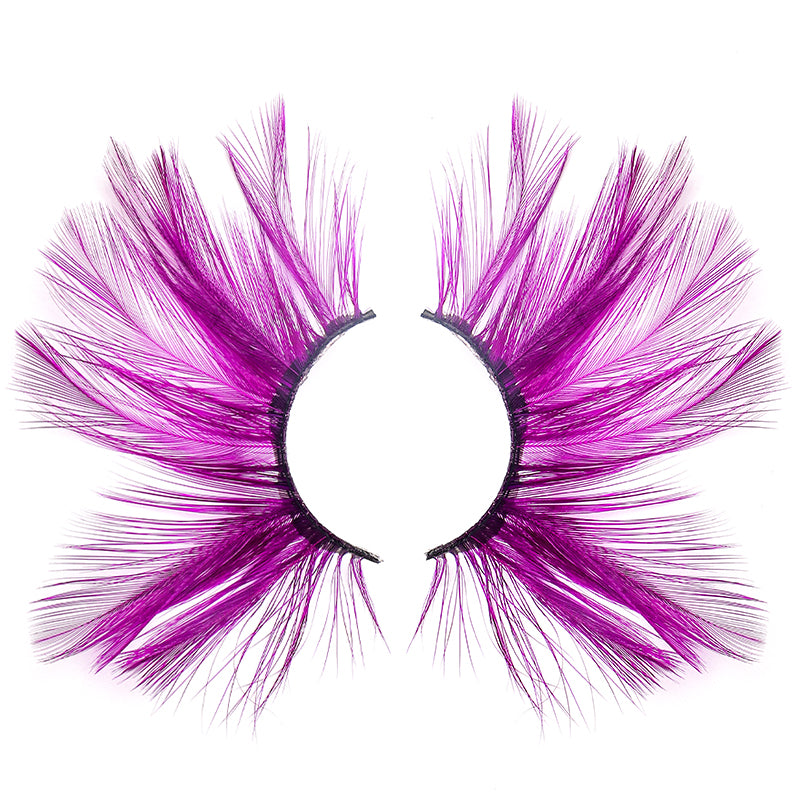 Dorisue Purple lashes Huge lashes Dramatic Halloween lashes Costume eyelashes p25
