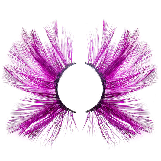 Dorisue Purple lashes Huge lashes Dramatic Halloween lashes Costume eyelashes p25