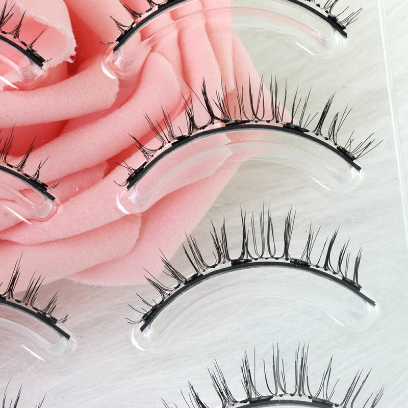 Dorisue Magnetic eyelashes natural look Short lashes Hight Quality face eyelashes Pack of 4 eyelashes pack E3 Magnetic lashes