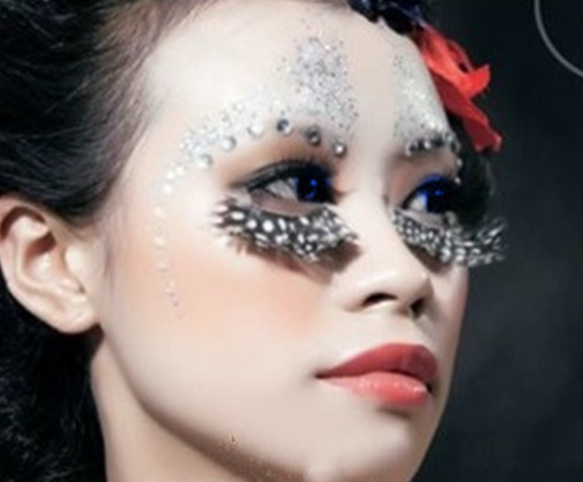 Dorisue Party Feather Eyelashes Fright Night Sexy leopard print Tiger Fake Eyelashes Party Cosplay Costume Feather False Eye Lashes dramatic design P5