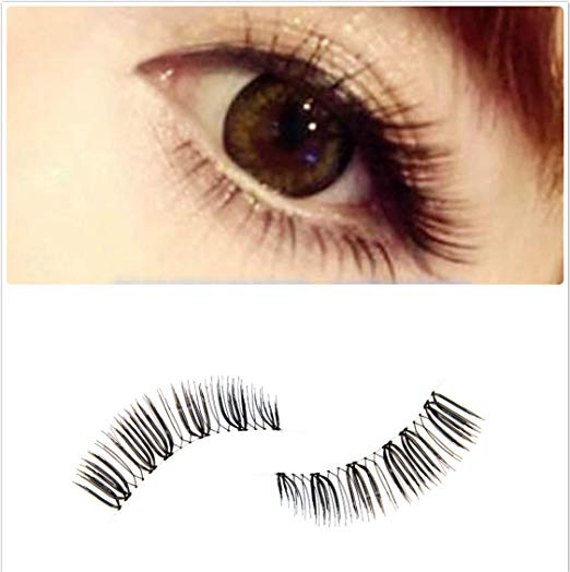 Dorisue Natural Lashes Short Handmade Soft Mini lashes Reusable Black False Eyelashes for Daily Look (5 Pairs Eyelashes Pack