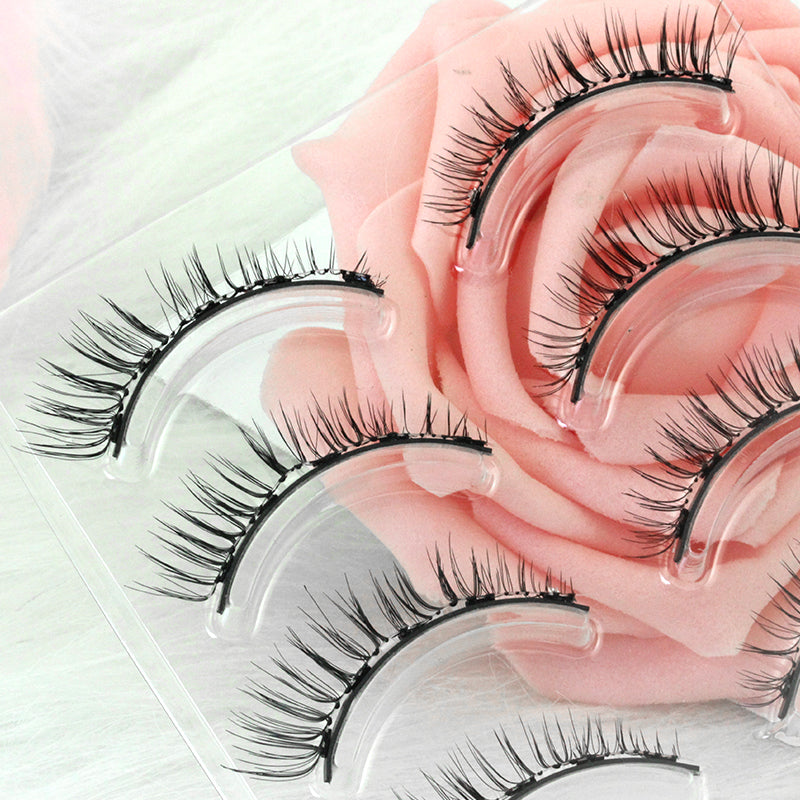 Dorisue Magnetic eyelashes Magic False Eyelashes, With Reusable lashes Each for 40 use [4 Pairs Set] E2 Magnetic lashes