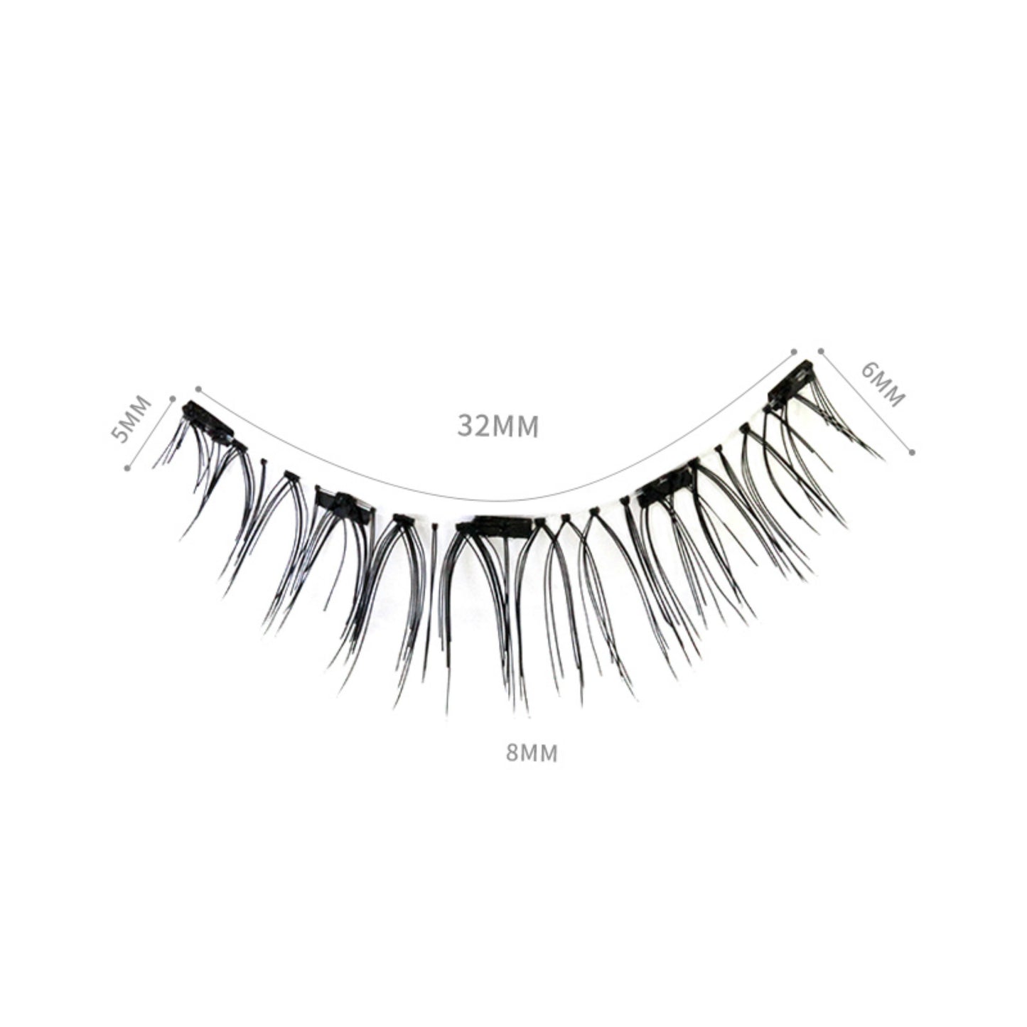 Dorisue Magnetic eyelashes natural look Short lashes Hight Quality face eyelashes Pack of 4 eyelashes pack E3 Magnetic lashes