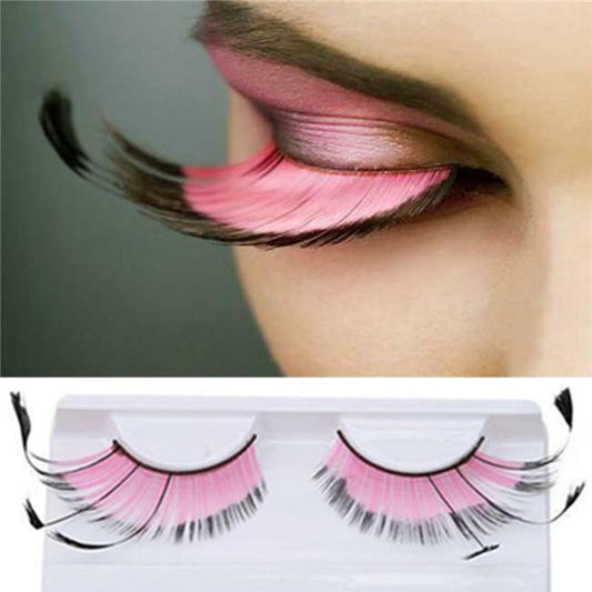 Dorisue Halloween Eyelashes Light Pink for eyelash extensions Goth Princess Pink Lash Kit Cosplay barbie doll Feather Lashes