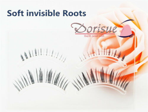 Dorisue False Eyelashes Combo Lash Beginner Eyelash Set with Top upper Lashes and bottom lower lashes (4 Pairs Set )
