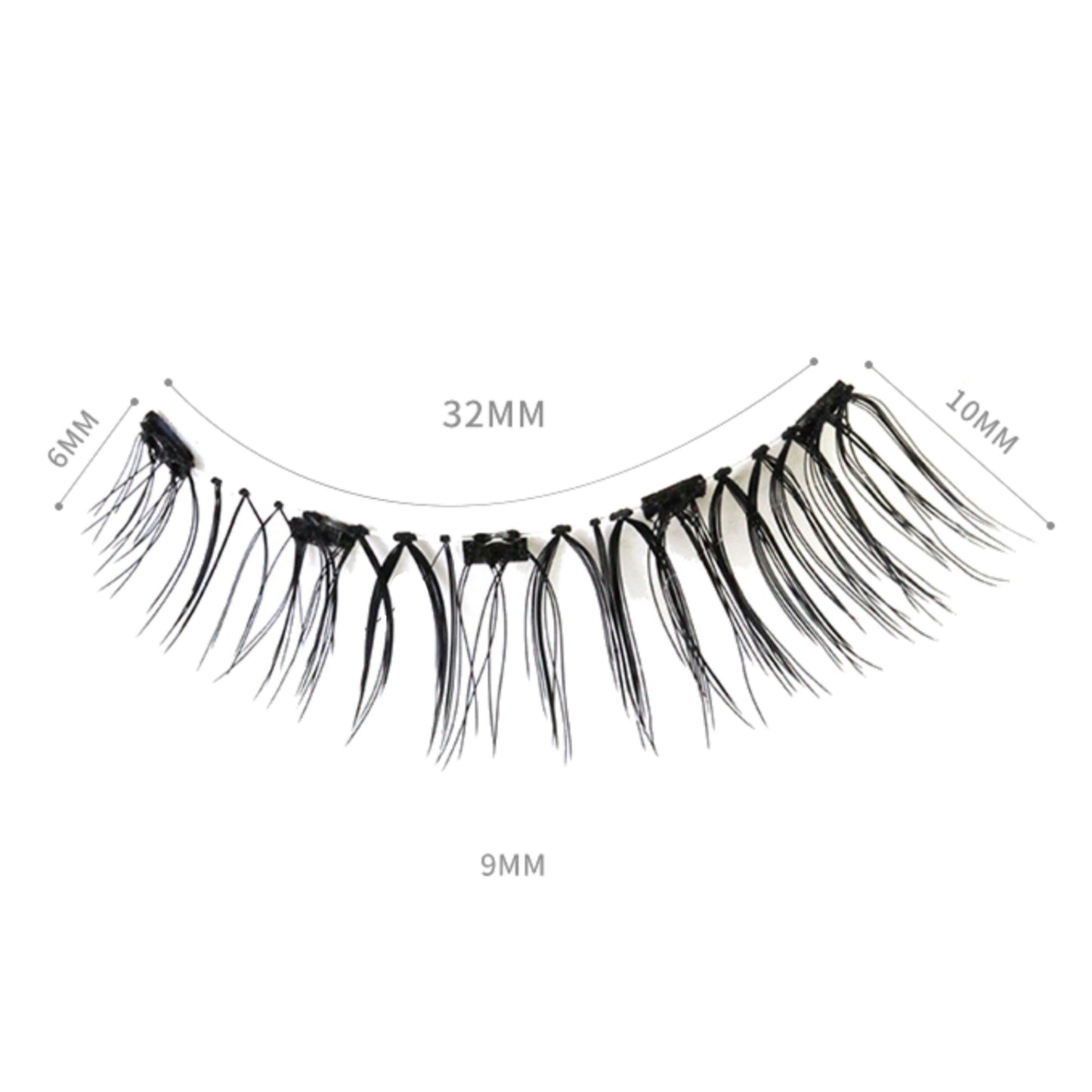 Dorisue Magnetic eyelashes Magic False Eyelashes, With Reusable lashes Each for 40 use [4 Pairs Set] E2 Magnetic lashes