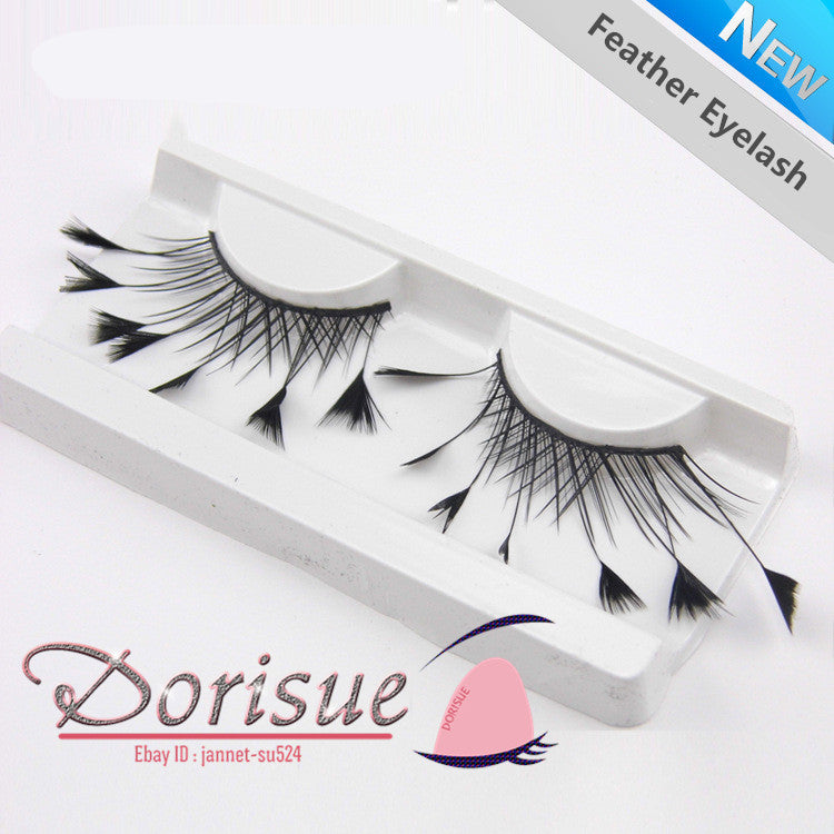 Dorisue Halloween eyelashes Spider eyelashes Firework Feather eyelashes Custom Cosplay Dramatic Extra Long lashes for Party
