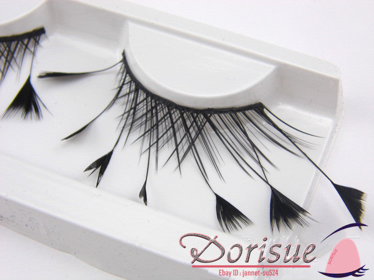 Dorisue Halloween eyelashes Spider eyelashes Firework Feather eyelashes Custom Cosplay Dramatic Extra Long lashes for Party