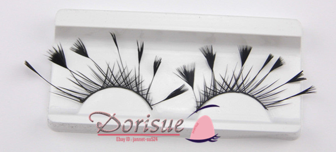 Dorisue Halloween eyelashes Spider eyelashes Firework Feather eyelashes Custom Cosplay Dramatic Extra Long lashes for Party