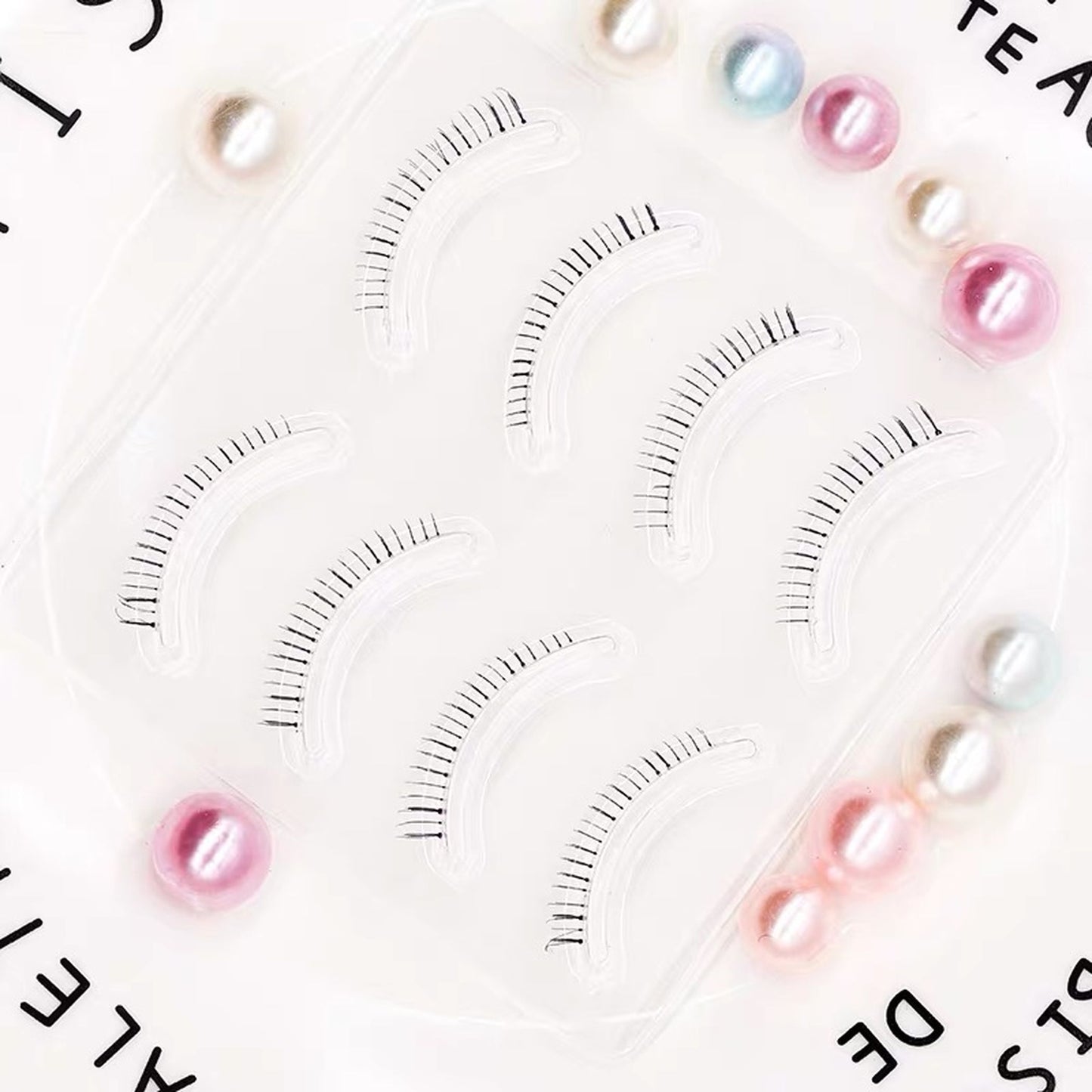 Dorisue Bottom Lashes Eyelashes Natural look Black Bottom eyelashes 4 Pairs  Look Real Thin and Lightweight Lower eyelashes