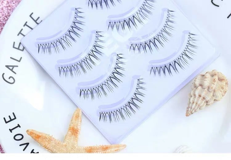 Dorisue Natural looking false eyelashes Short lashes Lightweight 4 eyelashes pack lashes pack