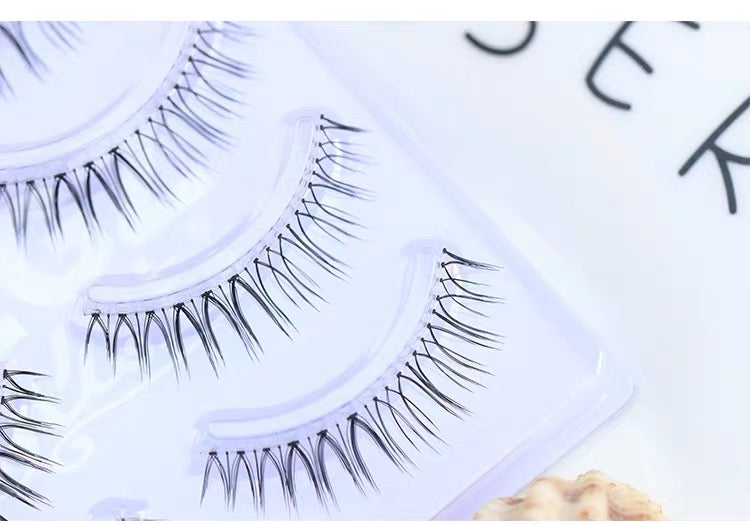 Dorisue Natural looking false eyelashes Short lashes Lightweight 4 eyelashes pack lashes pack
