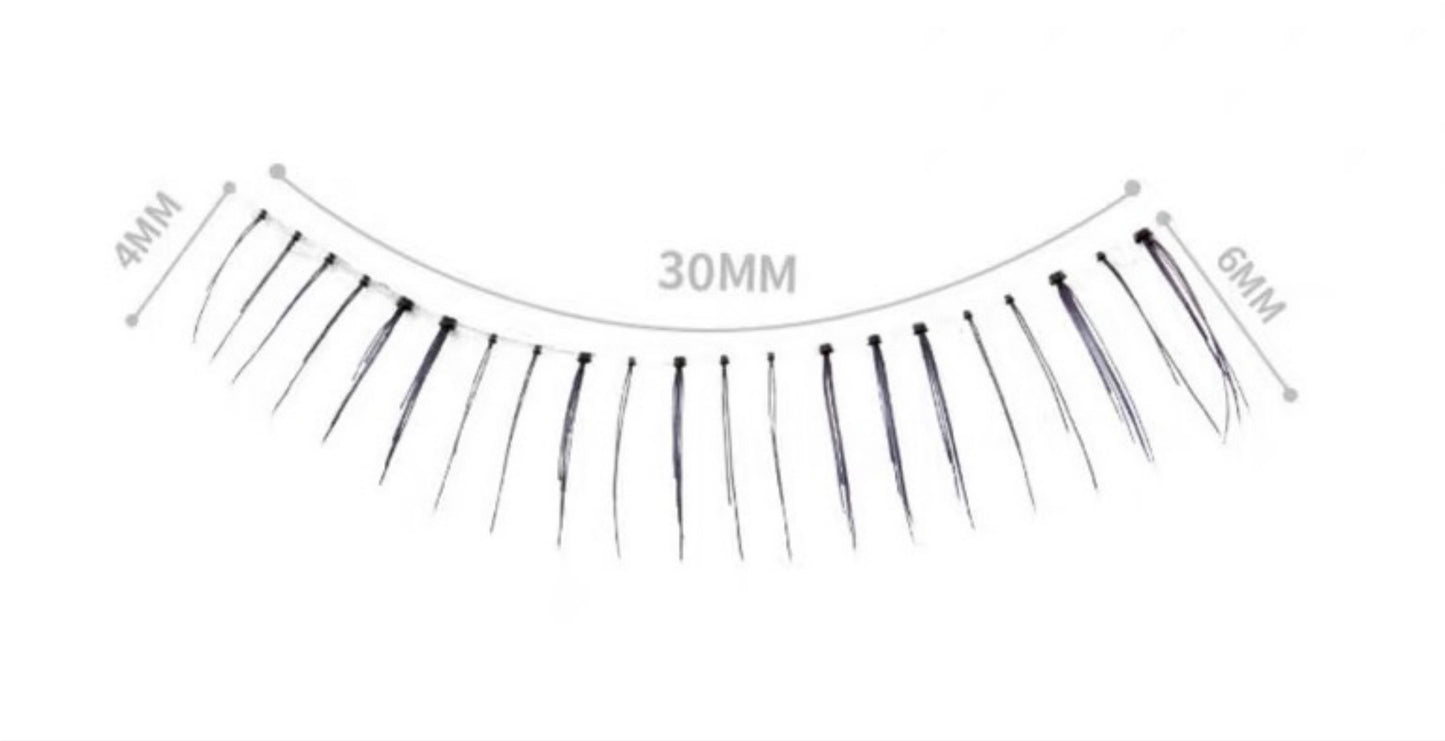 Dorisue Bottom Lashes Eyelashes Natural look Black Bottom eyelashes 4 Pairs  Look Real Thin and Lightweight Lower eyelashes