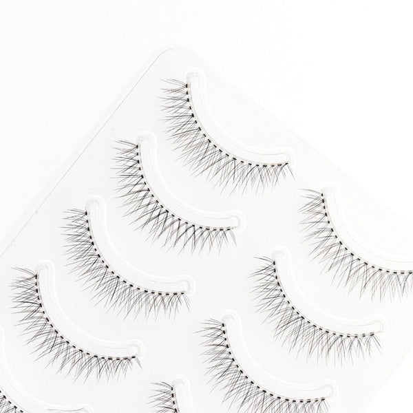 Dorisue 3D False Eyelashes Extensions Black and Brown Mink Lashes Strip Women's Lashes Handmade Soft 4 lashes pack