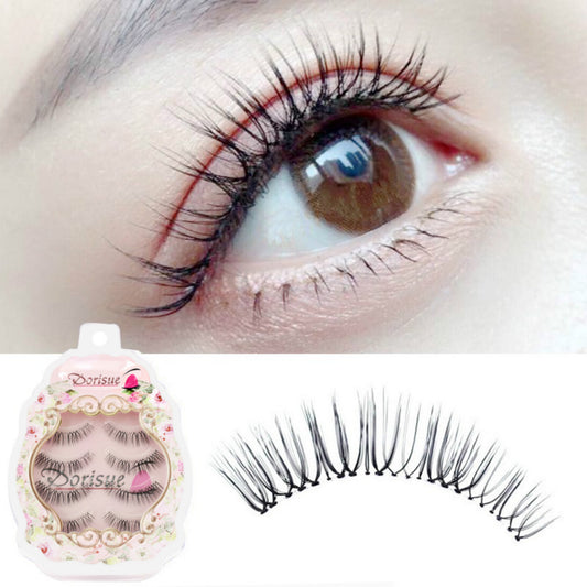 Dorisue E2 Short natural eyelashes false eyelashes natural wispy lashes 4 eyelashes pack lashes pack