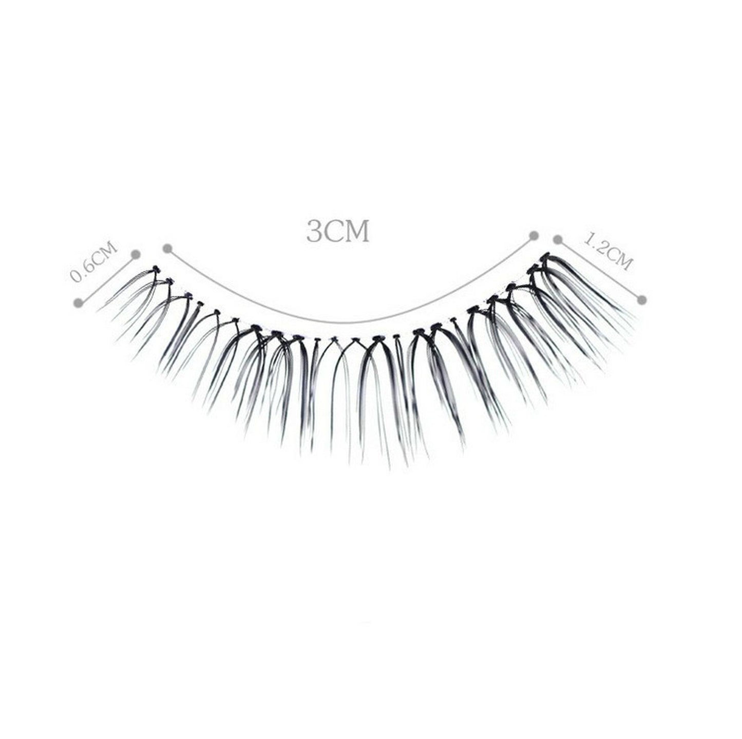 Dorisue E2 Short natural eyelashes false eyelashes natural wispy lashes 4 eyelashes pack lashes pack