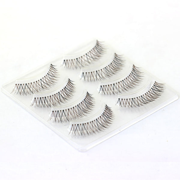Dorisue 3D False Eyelashes Extensions Black and Brown Mink Lashes Strip Women's Lashes Handmade Soft 4 lashes pack