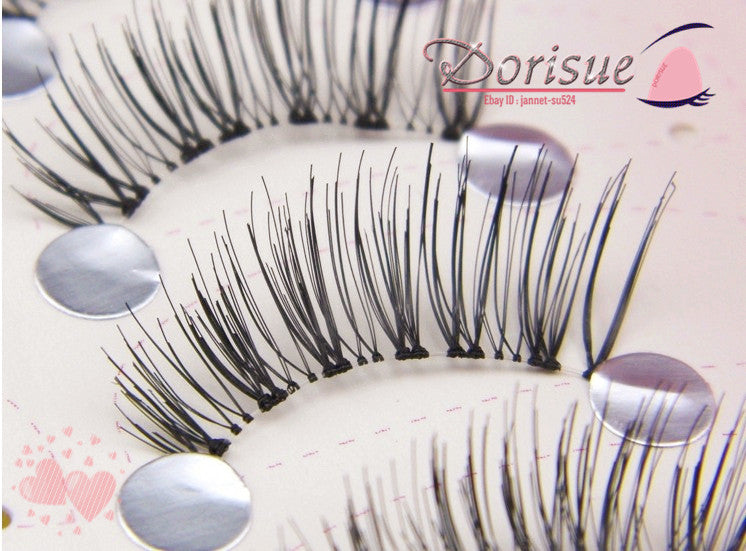 Dorisue Natural Lashes Short Handmade Soft Mini lashes Reusable Black False Eyelashes for Daily Look (5 Pairs Eyelashes Pack