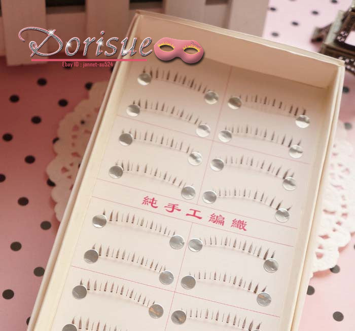 Dorisue Bottom lashes Natural Lower lashes Bottom eyelashes Black or Brown Eyelashes natural look face lashes set 10 Pairs lashes pack 01