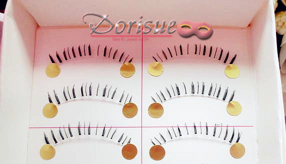 Dorisue Bottom lashes Natural Lower lashes Bottom eyelashes Black or Brown Eyelashes natural look face lashes set 10 Pairs lashes pack 01
