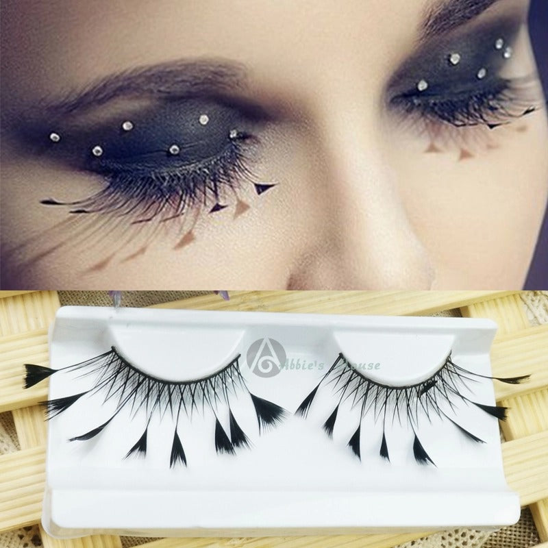 Dorisue Halloween eyelashes Spider eyelashes Firework Feather eyelashes Custom Cosplay Dramatic Extra Long lashes for Party