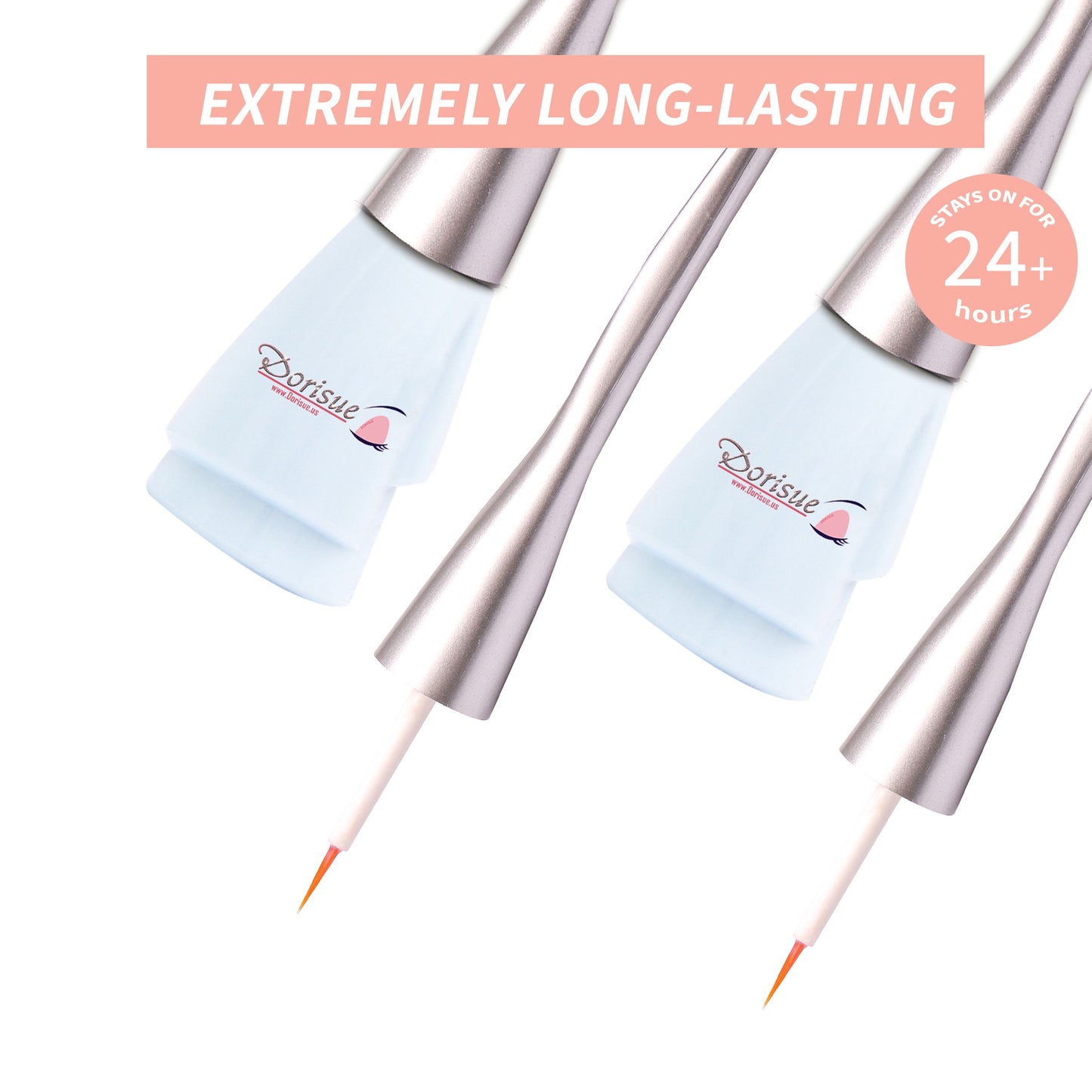 Dorisue Pro Strong Hold Water-Proof False Eyelashes Glue Hypoallergenic Adhesive Best Glue for Sensitive eyes Long-Lasting Lash Glue Clear (Clear)
