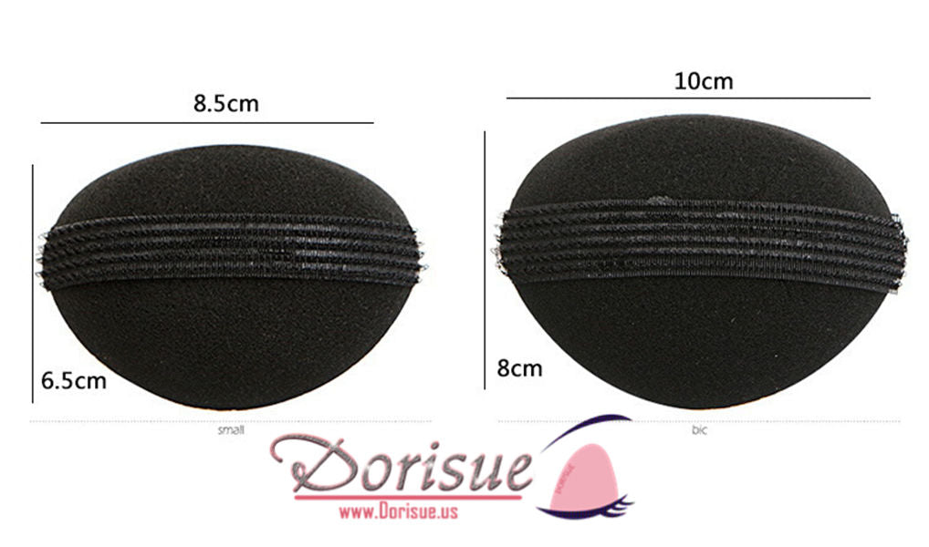 Dorisue Charming BUMP IT UP Volume Inserts 2P Big and small hair styler Insert Tool Hair Comb Black colors