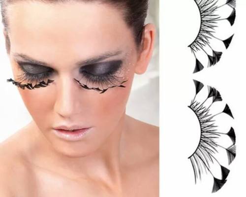 Dorisue Halloween eyelashes Spider eyelashes Firework Feather eyelashes Custom Cosplay Dramatic Extra Long lashes for Party