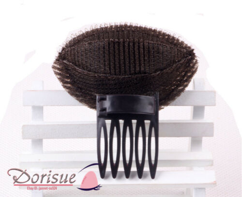 Bang Hair Lift Volume Styling Making Tool Bump Up Insert Tool Hair Comb 2 pc Black and Brown